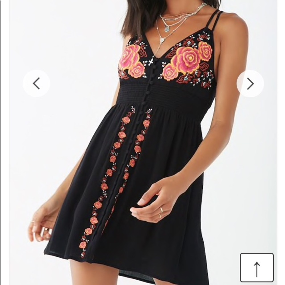 Forever 21 embroidered dress